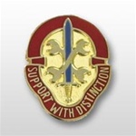 US Army Unit Crest: 521st Maintenance Battalion - Motto: SUPPORT WITH DISTINCTION