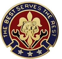 US Army Unit Crest:  176th Support Battalion - Motto: THE BEST SERVES THE REST
