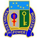 US Army Unit Crest: 250th Military Intelligence Battalion - Motto: KNOWLEDGE POWER FREEDOM