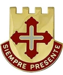 US Army Unit Crest: National Guard - Puerto Rico - Motto: SIEMPRE PRESENTE