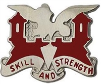 US Army Unit Crest: 130th Engineer Battalion - Motto: SKILL AND STRENGH