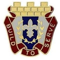 US Army Unit Crest: 412th Engineer Command - Motto: BUILD TO SERVE
