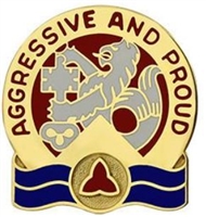 US Army Unit Crest: 416th Engineer Group - Motto: AGGRESSIVE AND PROUD