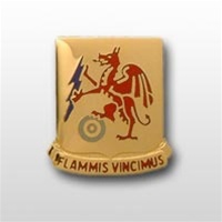 US Army Unit Crest: 2nd Chemical Battalion - Motto: FLAMIMIS VINCIMUS