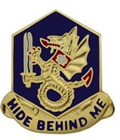 US Army Unit Crest: 92nd Chemical Battalion - Motto: HIDE BEHIND ME