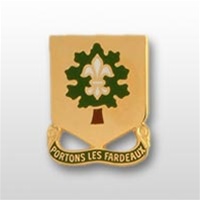 US Army Unit Crest: 101st Support Battalion - Motto: PORTONS LES FARDEAUX