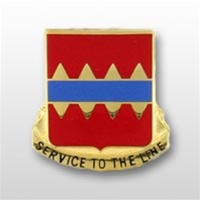 US Army Unit Crest: 725th Support Battalion - Motto: SERVICE TO THE LINE