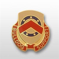 US Army Unit Crest: 125th Support Battalion - Motto: BULLDOG SUPPORT