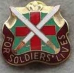 US Army Unit Crest: 85th Combat Support Hospital - Motto: FOR SOLDIERS LIVES