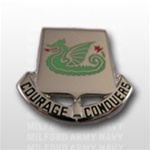 US Army Unit Crest: 37th Armored Regiment - Motto: COURAGE CONQUERS