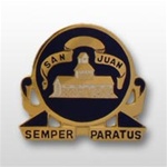 US Army Unit Crest: 24th Infantry Regiment - Motto: SEMPER PARATUS - SAN JUAN
