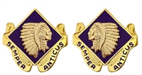 US Army Unit Crest: 45th Infantry Brigade (L&R) (ARNG OK) - Motto: SEMPER ANTICUS