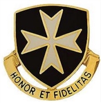 US Army Unit Crest: 65th Infantry Regiment - Motto: HONOR ET FIDELITAS