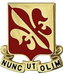 US Army Unit Crest: 80th Regiment (Infantry) - Motto: NUNC UT OLIM