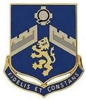 US Army Unit Crest: 106th Regiment (ARNG NY) - Motto: FIDELIS ET CONSTANS