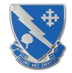 US Army Unit Crest: 310th Regiment (Infantry) - Motto: ALLONS MES ENFANTS