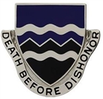 US Army Unit Crest: 397th Regiment - Motto: DEATH BEFORE DISHONOR