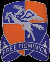 US Army Unit Crest: 224th Aviation Regiment - Motto: FREE DOMINION