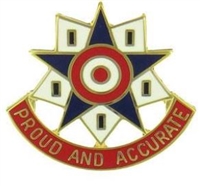 US Army Unit Crest: 376th Personnel Service Battalion - Motto: PROUD AND ACCURATE