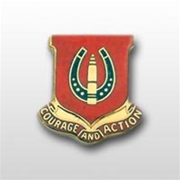 US Army Unit Crest: 26th Field Artillery - Motto: COURAGE AND ACTION