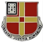 US Army Unit Crest: 81st Field Artillery - Motto: LIBERTAS JUSTITIA HUMANITAS