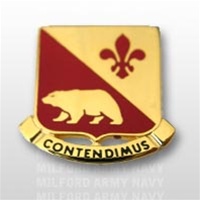 US Army Unit Crest: 144th Field Artillery (ARNG CA) - OBSOLETE! AVAILABLE WHILE SUPPLIES LAST! - Motto: CONTENDIMUS