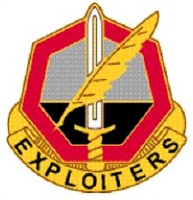 US Army Unit Crest: 11th Psychological Operations Battalion - Motto: EXPLOITERS
