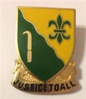 US Army Unit Crest: 310th Military Police Battalion - Motto: JUSTICE TO ALL