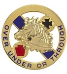 US Army Unit Crest: 104th Cavalry Regiment - Motto: OVER UNDER THROUGH