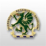 US Army Unit Crest: Chemical School - ELEMENTIS REGAMUS PROELIUM