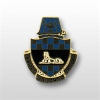US Army Unit Crest: Intelligence Center & School - Motto: VERITAS VIGILANTIA VICTORIA