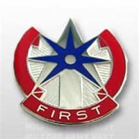 US Army Unit Crest: 1st Sustainment Command - Motto: FIRST