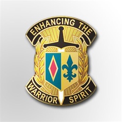 US Army Unit Crest: 1st Maneuver Enhancement Brigade - MOTTO: ENHANCING THE WARRIOR SPIRIT