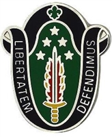 US Army Unit Crest: 20th Support Command - MOTTO: LIBERTATEM DEFENDIMUS