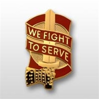 US Army Unit Crest: 45th Sustainment Brigade - Motto: WE FIGHT TO SERVE