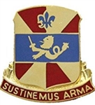 US Army Unit Crest: 738th Support Battalion (ARNG IN) - Motto: SUSTINEMUS ARMA