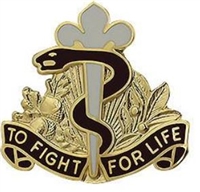 US Army Unit Crest: 325th Field Hospital - Motto: TO FIGHT FOR LIFE