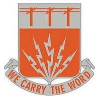 US Army Unit Crest: 35th Signal Battalion - Motto: WE CARRY THE WORD