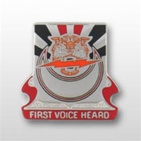 US Army Unit Crest: 86th Signal Battalion - Motto: FIRST VOICE HEARD