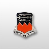 US Army Unit Crest: 141st Signal Battalion - Motto: ENSE ET VOCE