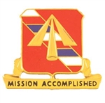 US Army Unit Crest: 41st Field Artillery Group ( Regiment ) - Motto: MISSION ACCOMPLISHED