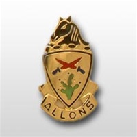 US Army Unit Crest: 11th Armored Cavalry - Motto: ALLONS