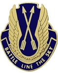 US Army Unit Crest: 210th Aviation Battalion - Motto: BATTLE LINE THE SKY