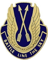 US Army Unit Crest: 210th Aviation Battalion - Motto: BATTLE LINE THE SKY