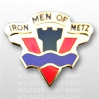 US Army Unit Crest: 95th Division Training - Motto: IRON MEN OF METZ