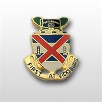 US Army Unit Crest: 13th Infantry Regiment - Motto: FIRST AT VICKSBURG
