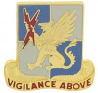 US Army Unit Crest: 224th Military Intelligence Battalion - Motto: VIGILANCE ABOVE