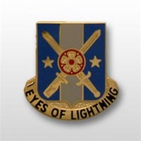 US Army Unit Crest: 125th Military Intelligence Battalion - Motto: EYES OF LIGHTNING
