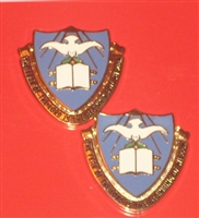 US Army Unit Crest: Chaplain Center & School - Motto: THE FEAR OF THE LORD WISDOM