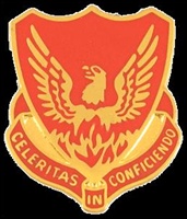 US Army Unit Crest: 39th Field Artillery - Motto: CELERITAS IN CONFICIENDO